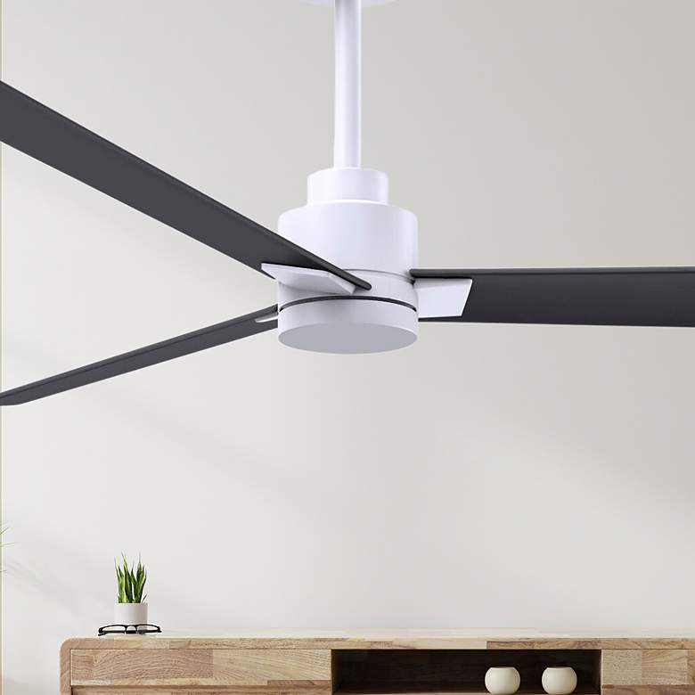 Image 6 72" Alessandra Matte White and Matte Black Ceiling Fan more views