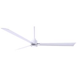 72&quot; Alessandra Matte White and Matte White LED Ceiling Fan