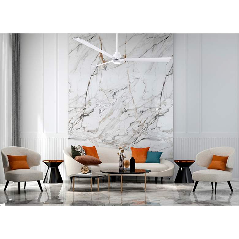 Image 5 72" Alessandra Matte White and Matte White LED Ceiling Fan more views
