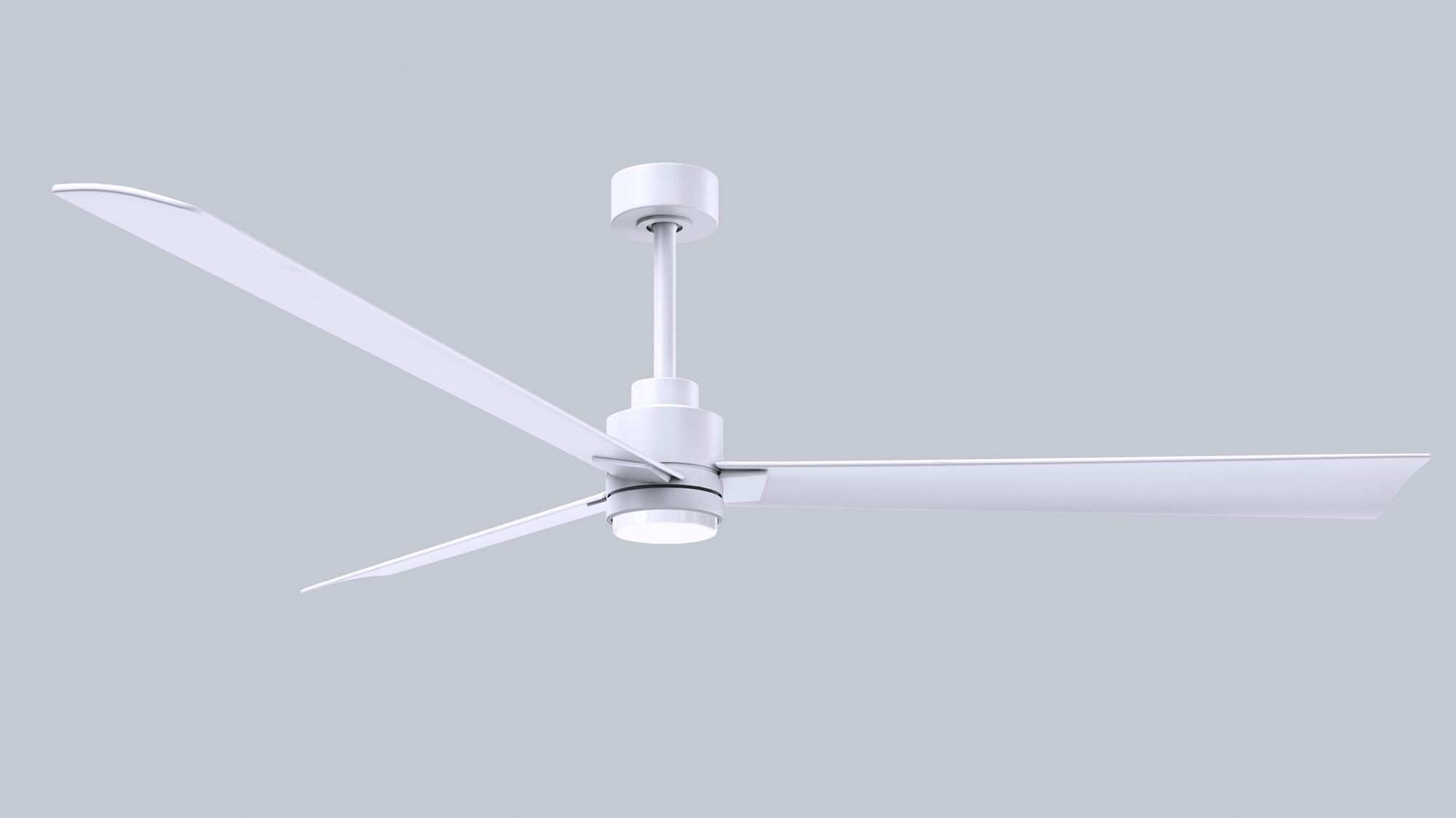 72" Alessandra Matte White and Matte White LED Ceiling Fan