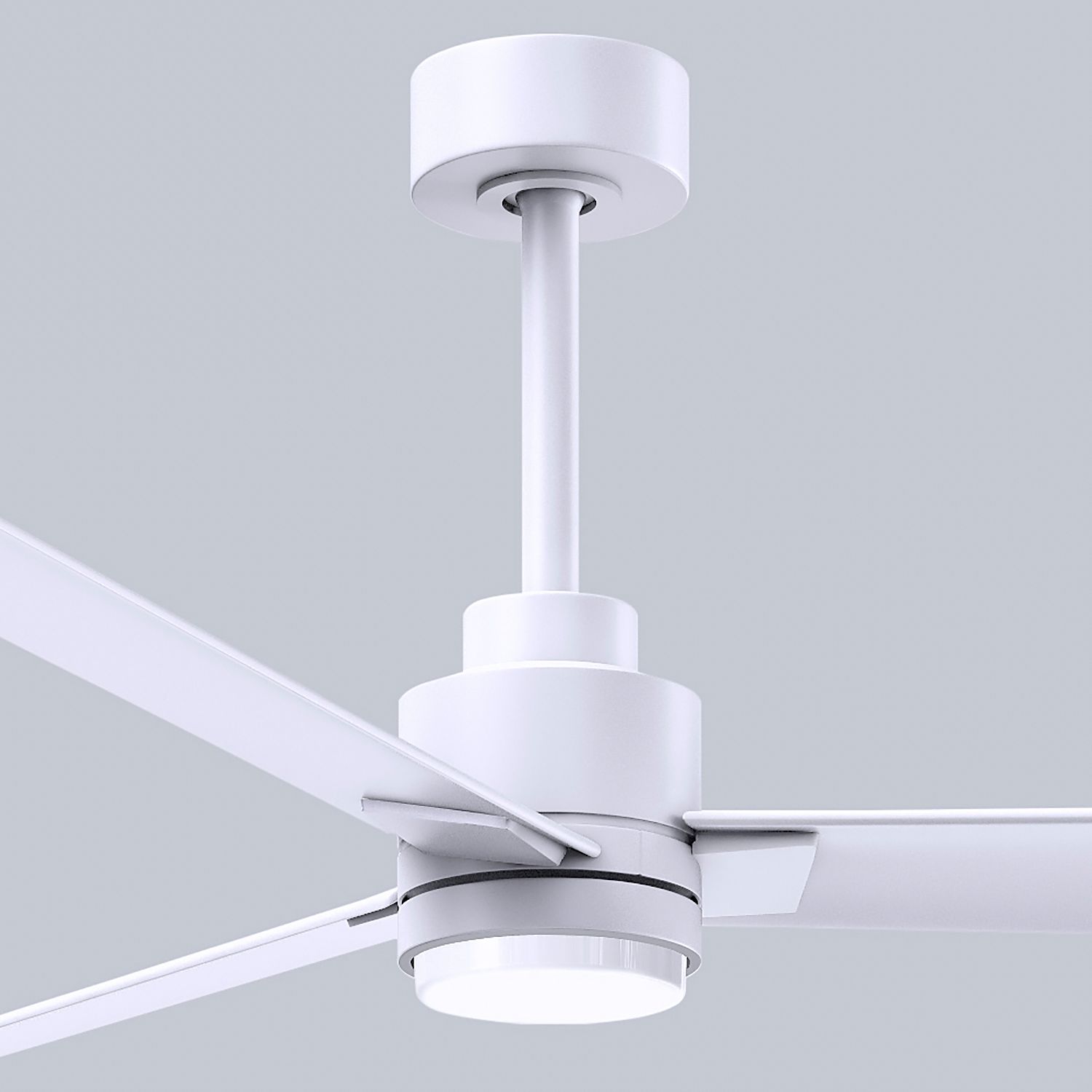 72" Alessandra Matte White and Matte White LED Ceiling Fan
