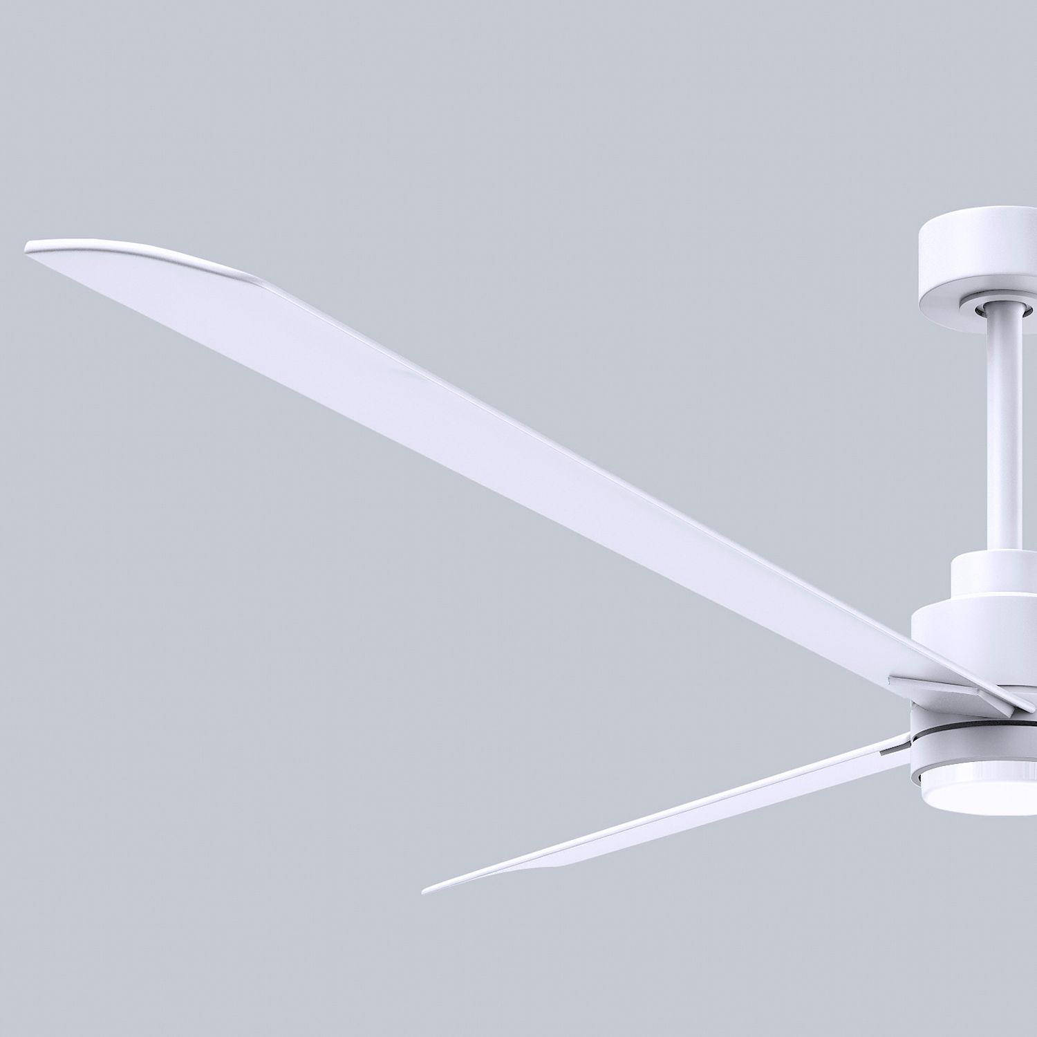 72" Alessandra Matte White and Matte White LED Ceiling Fan