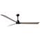 72" Alessandra Textured Bronze and Gray Ash LED Ceiling Fan