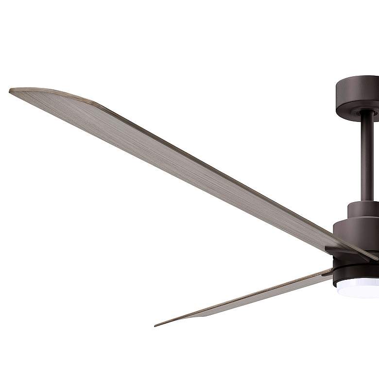 Image 5 72" Alessandra Textured Bronze and Gray Ash LED Ceiling Fan more views