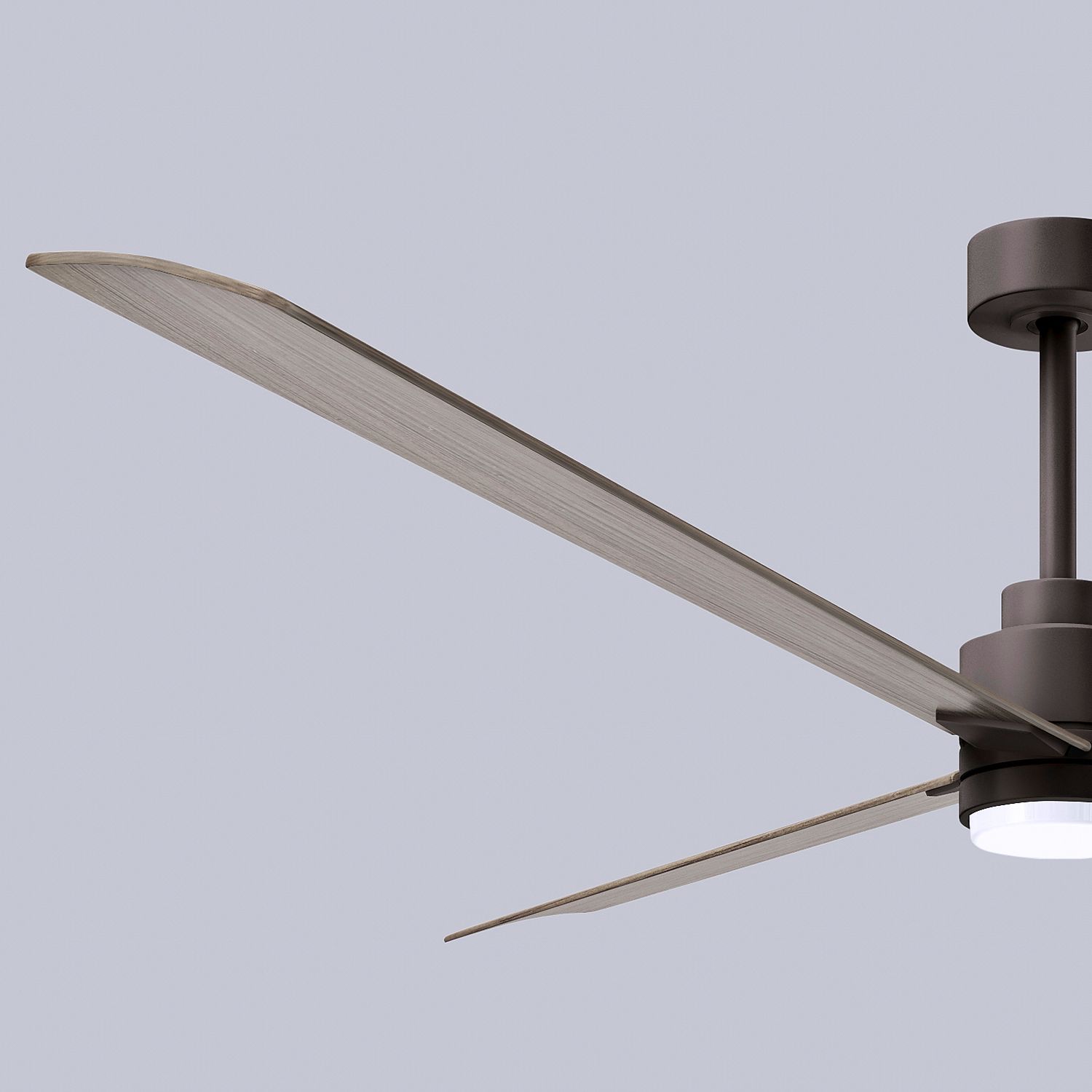 72" Alessandra Textured Bronze and Gray Ash LED Ceiling Fan