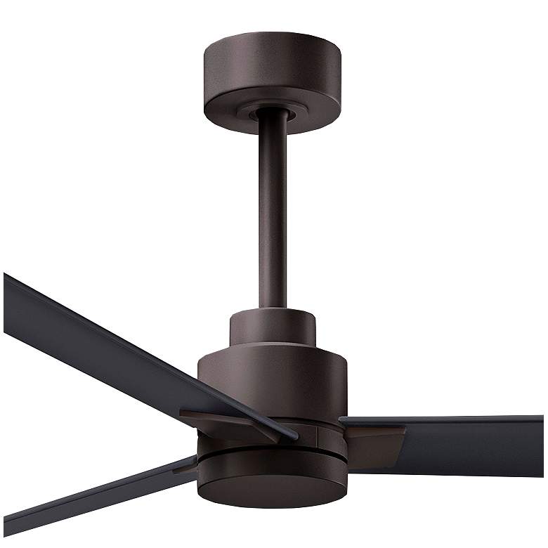 Image 2 72" Alessandra Textured Bronze and Matte Black Ceiling Fan more views