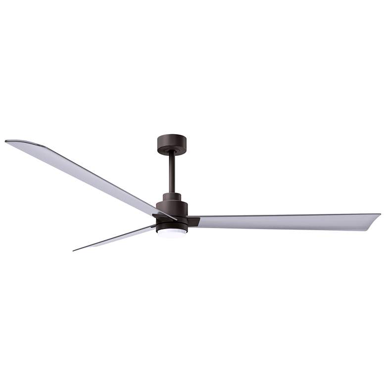 Image 1 72" Alessandra Textured Bronze and Nickel LED Ceiling Fan
