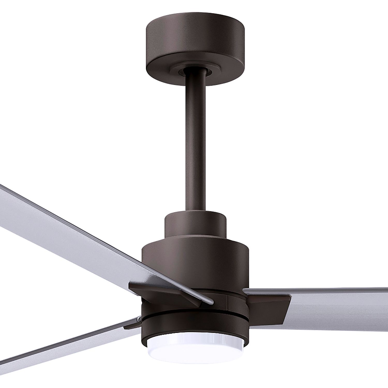 Image 3 72" Alessandra Textured Bronze and Nickel LED Ceiling Fan more views
