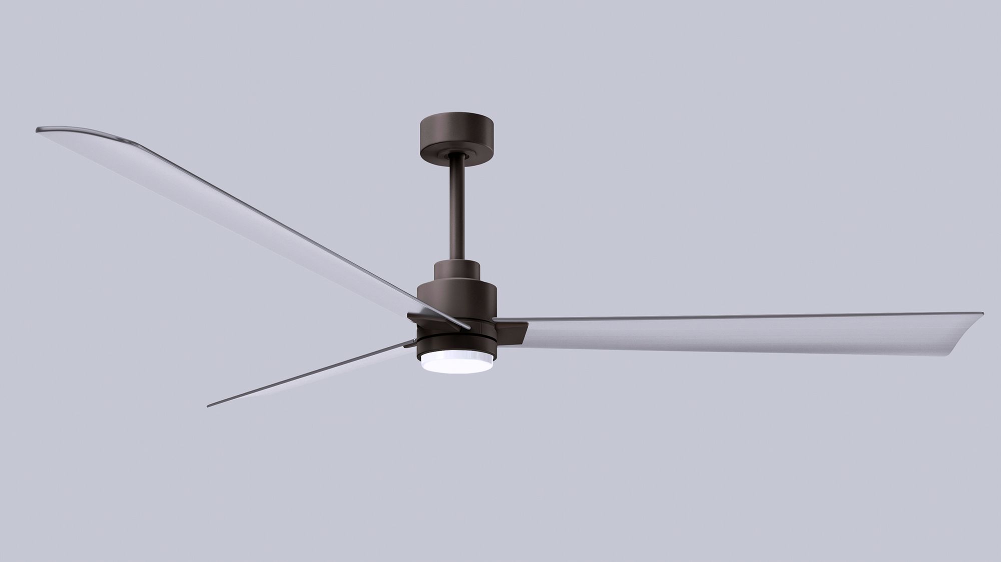 72" Alessandra Textured Bronze and Nickel LED Ceiling Fan