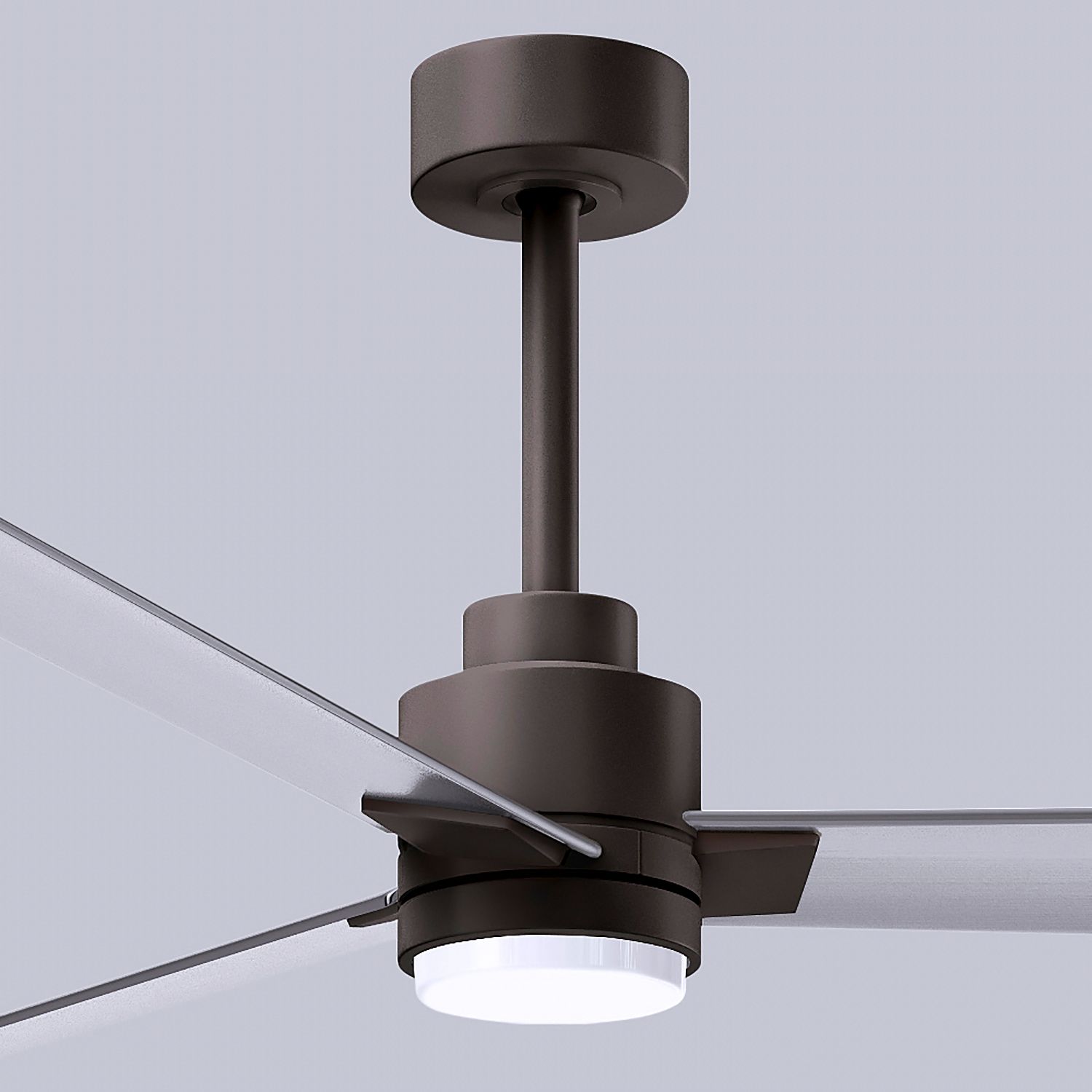 72" Alessandra Textured Bronze and Nickel LED Ceiling Fan