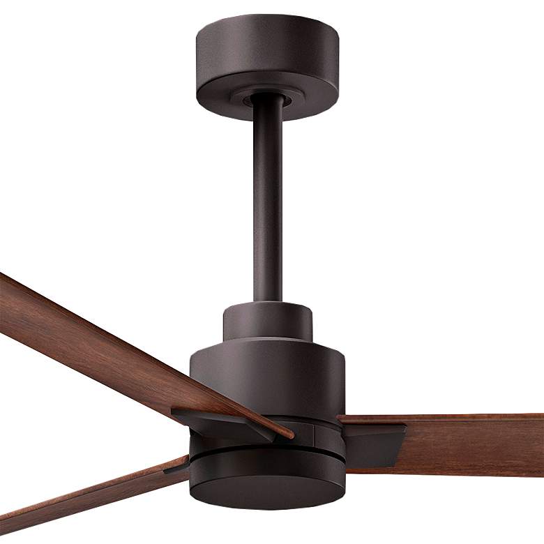 Image 2 72" Alessandra Textured Bronze and Walnut Ceiling Fan more views