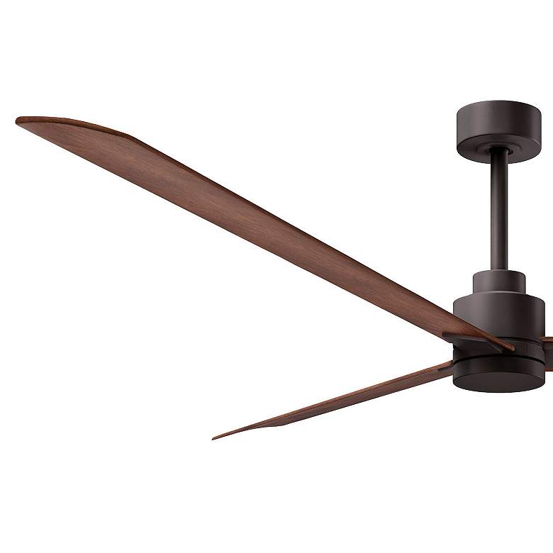 Image 4 72" Alessandra Textured Bronze and Walnut Ceiling Fan more views