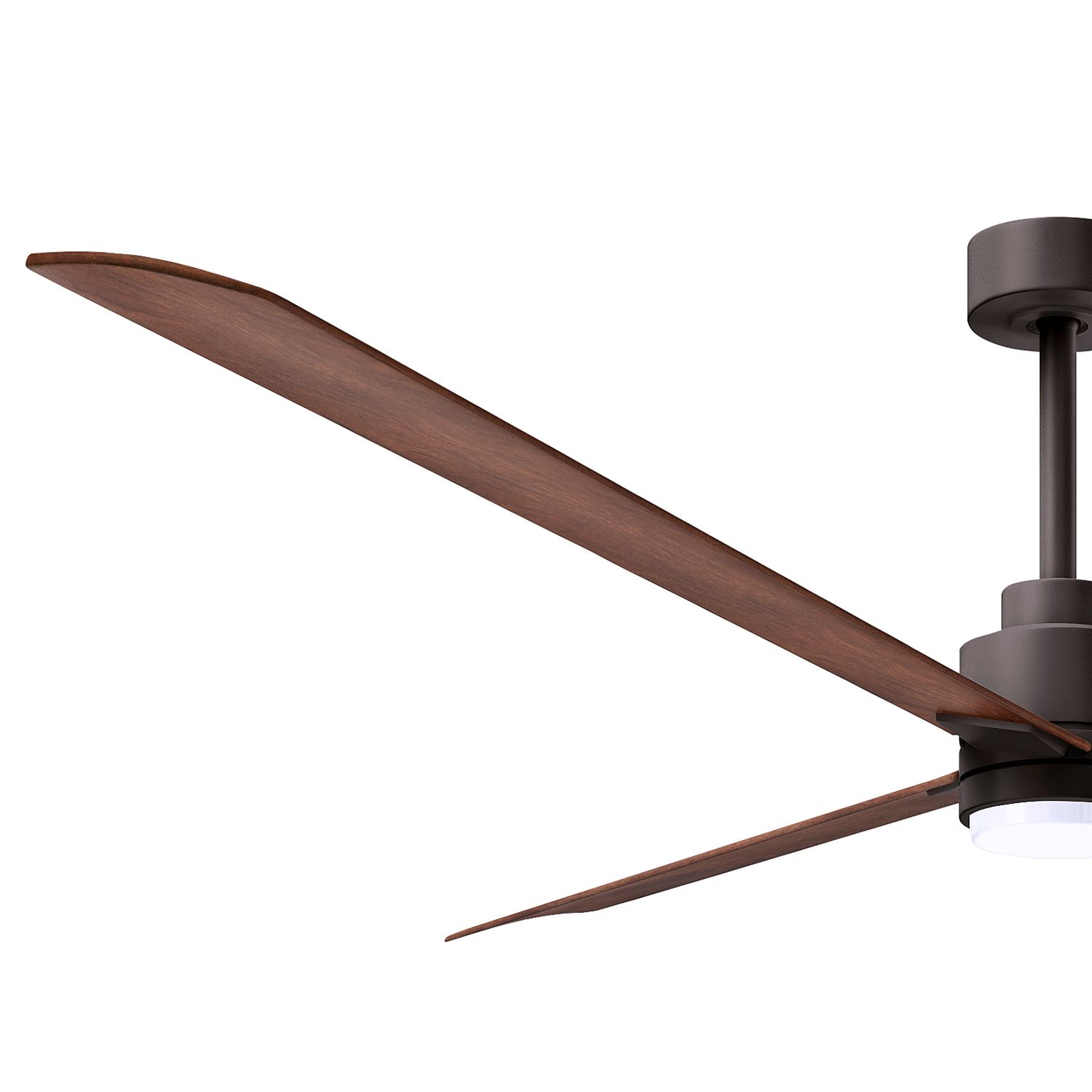 Image 4 72" Alessandra Textured Bronze and Walnut LED Ceiling Fan more views