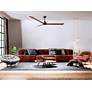 5_72" Alessandra Textured Bronze and Walnut LED Ceiling Fan more views