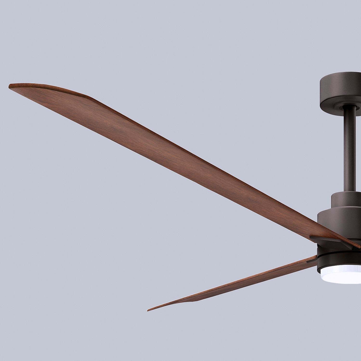 72" Alessandra Textured Bronze and Walnut LED Ceiling Fan