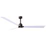 72" Alessandra Textured Bronze and White LED Ceiling Fan