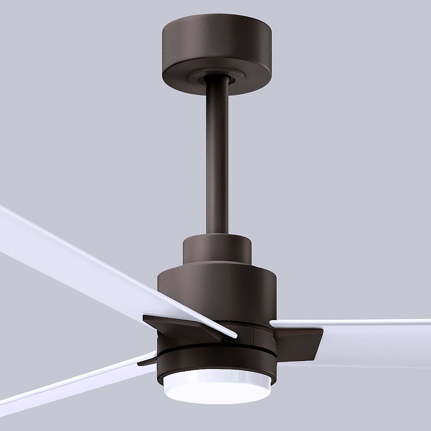 72" Alessandra Textured Bronze and White LED Ceiling Fan