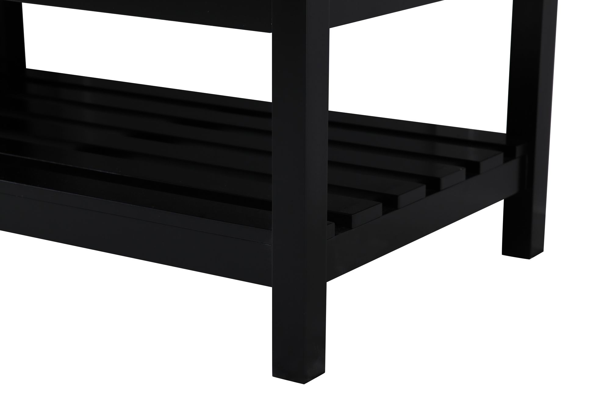 72-Inch Black Double Sink Bathroom Vanity With White Calacatta Quartz Top