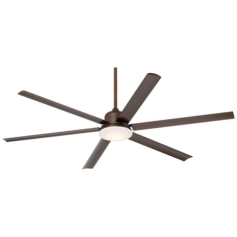 Image 2 72 inch Casa Arcade Bronze Damp Rated LED Large Ceiling Fan with Remote