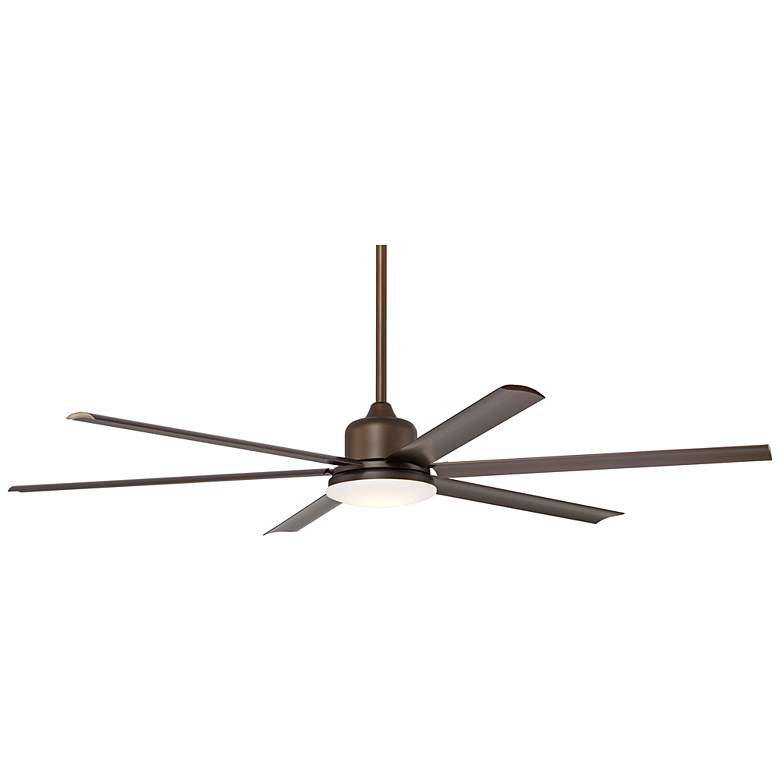 Image 6 72 inch Casa Arcade Bronze Damp Rated LED Large Ceiling Fan with Remote more views