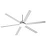 72" Casa Arcade Brushed Nickel LED Damp Rated Large Fan with Remote