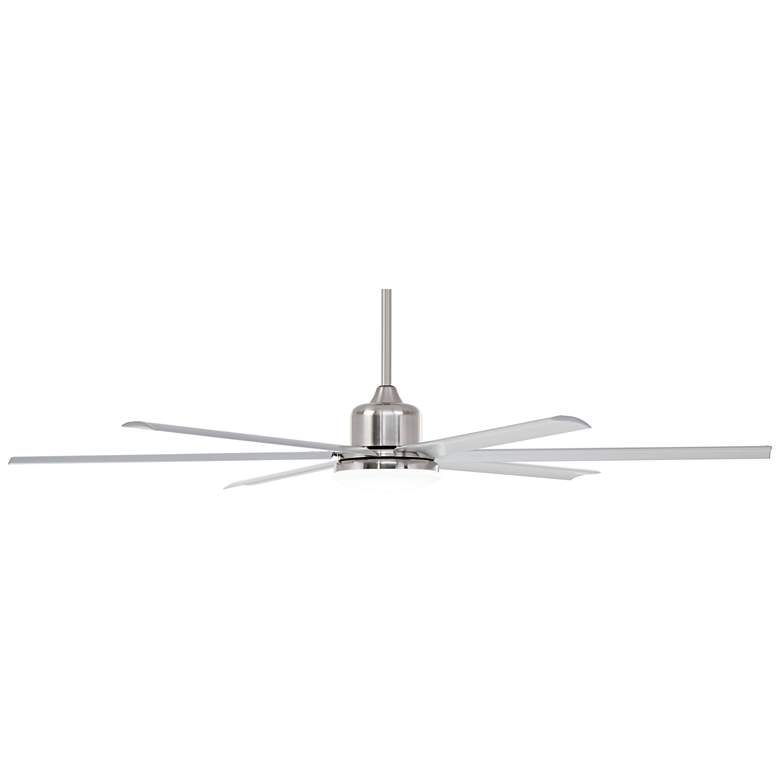 Image 6 72" Casa Arcade Brushed Nickel LED Damp Rated Large Fan with Remote more views
