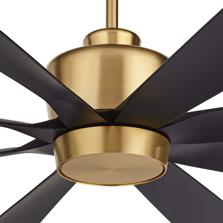 Image 4 72 inch Casa Grande Brass and Black LED Large Ceiling Fan with Remote more views