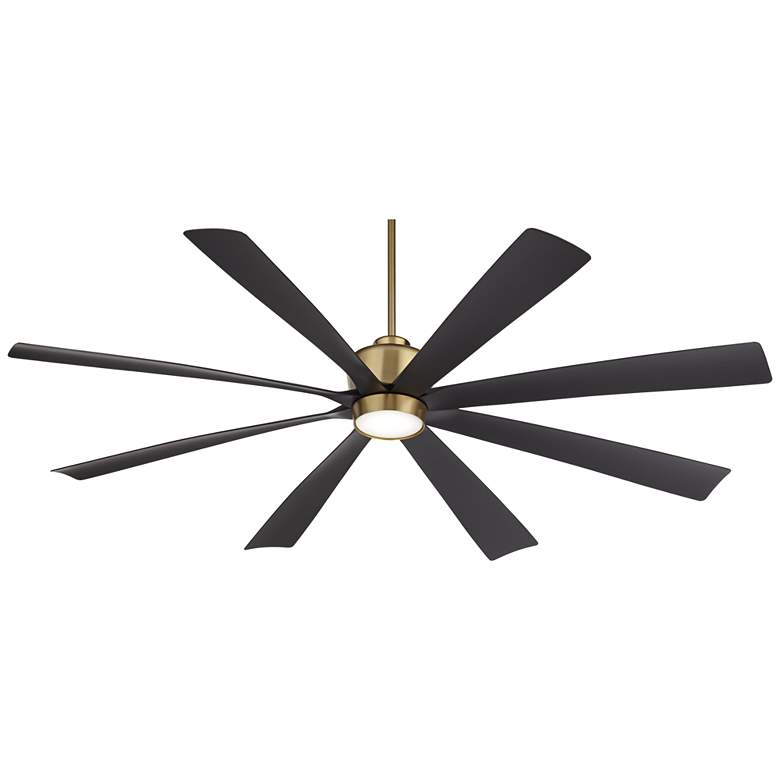 Image 7 72 inch Casa Grande Brass and Black LED Large Ceiling Fan with Remote more views