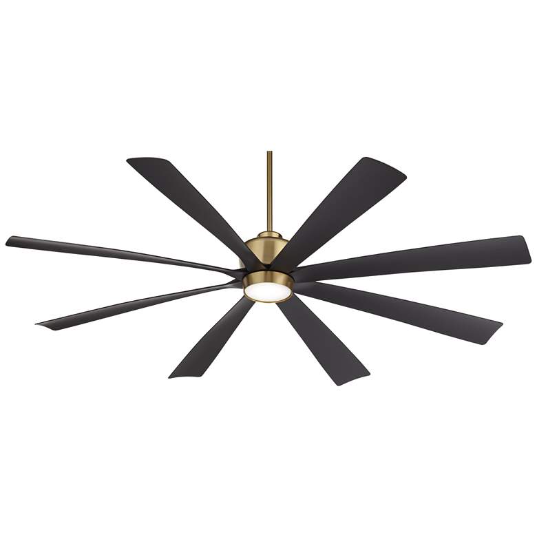 Image 7 72" Casa Grande Brass and Black LED Large Ceiling Fan with Remote more views