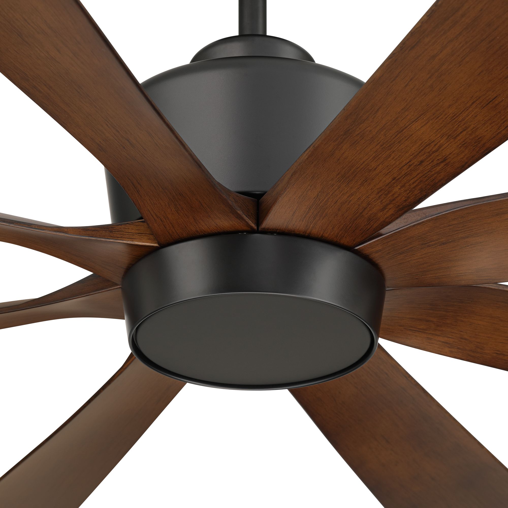 Image 4 72" Casa Grande Matte Black and Dark Walnut LED Large Ceiling Fan more views