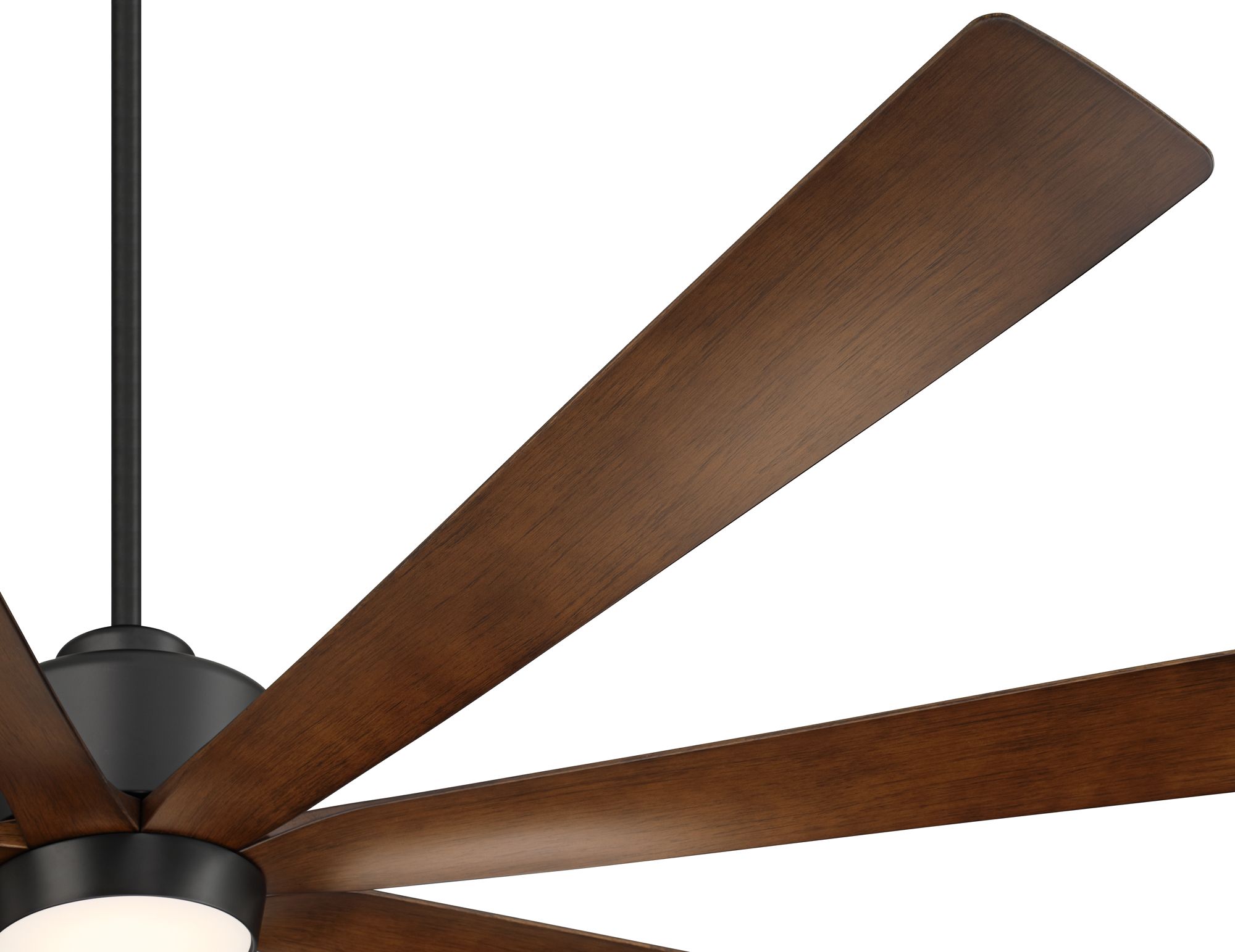 Image 5 72" Casa Grande Matte Black and Dark Walnut LED Large Ceiling Fan more views