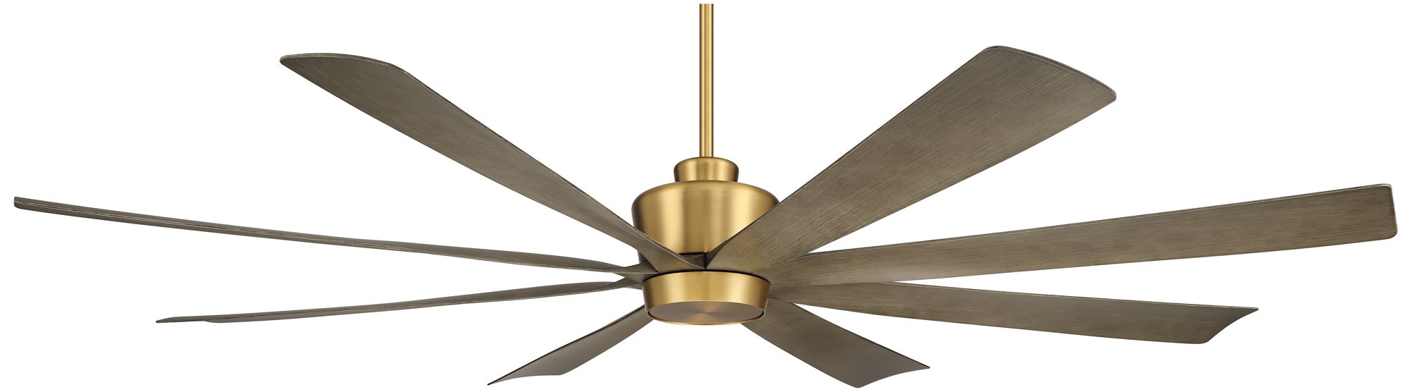 72" Casa Grande Soft Brass and Lightwood LED Large Ceiling Fan