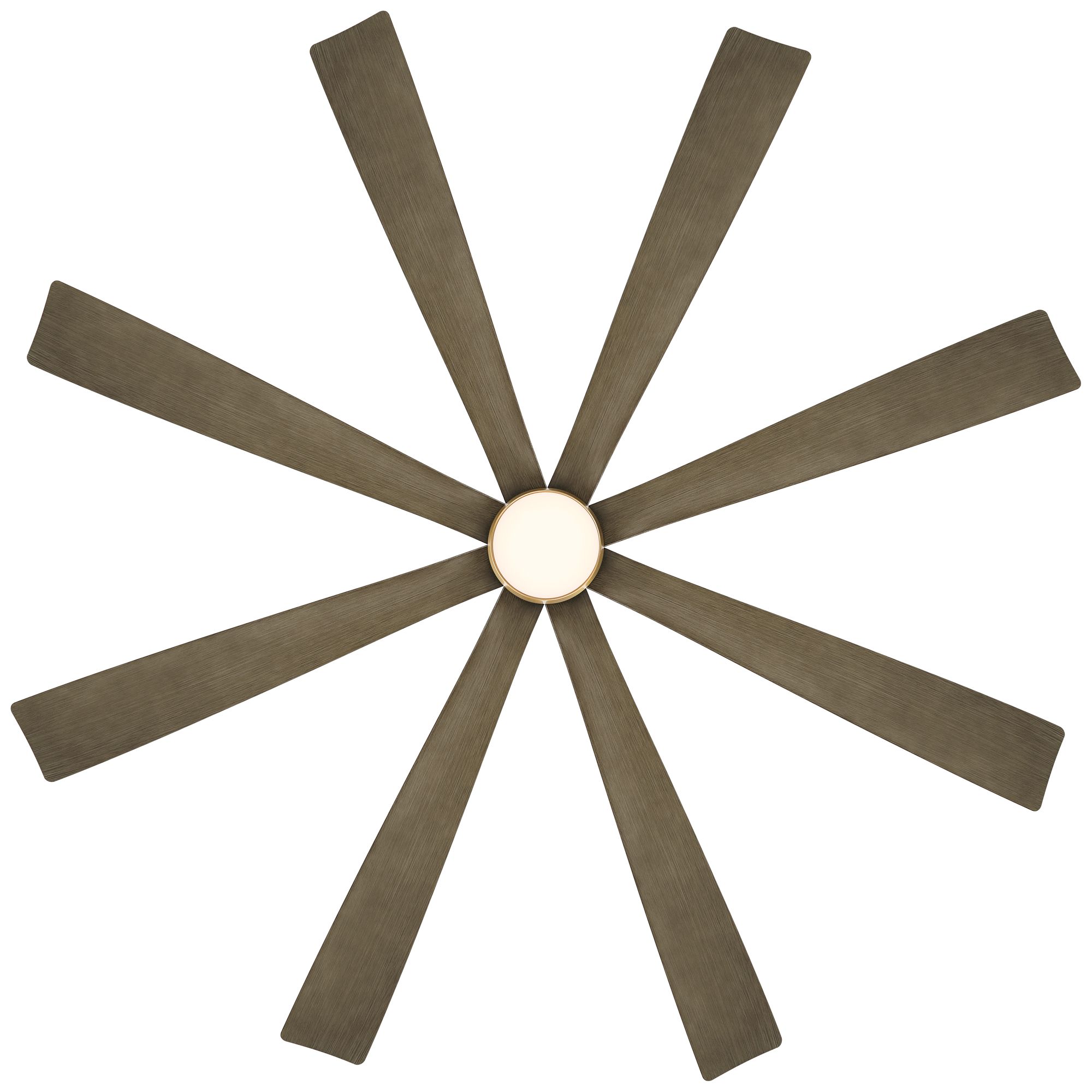 72" Casa Grande Soft Brass and Lightwood LED Large Ceiling Fan