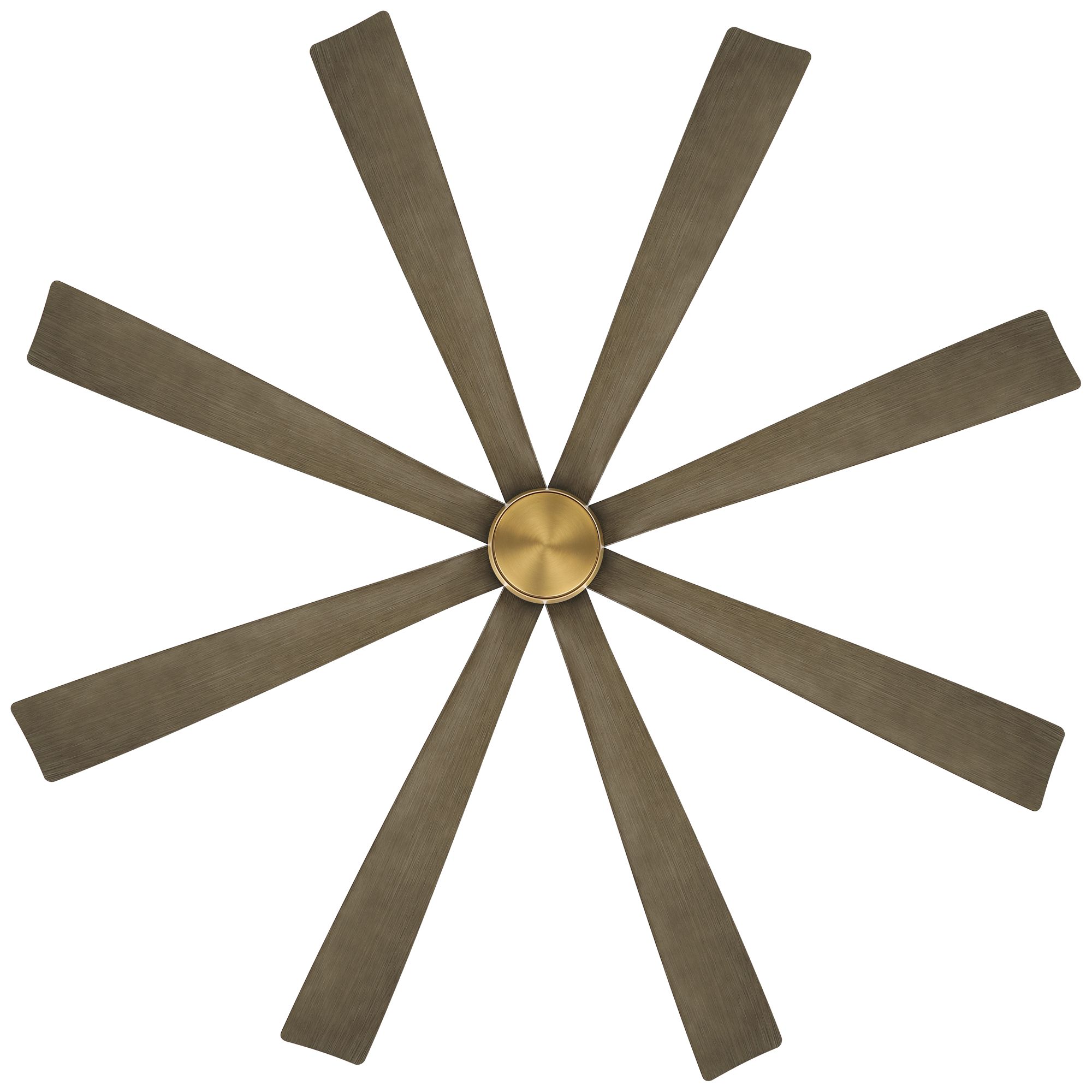 72" Casa Grande Soft Brass and Lightwood LED Large Ceiling Fan