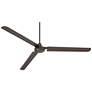72" Casa Velocity Bronze Damp Large Modern Fan with Wall Control