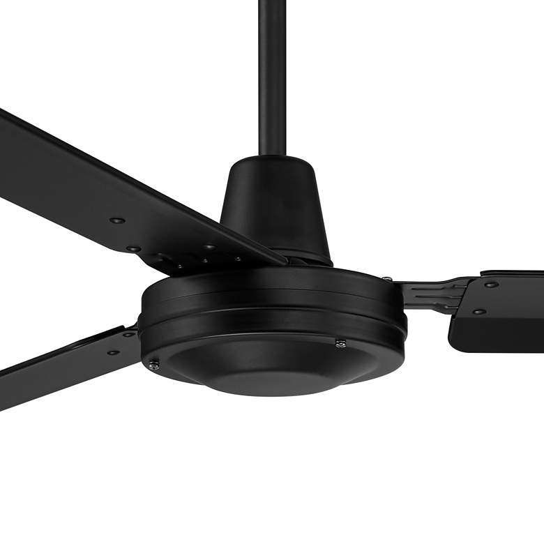 Image 3 72" Casa Velocity Matte Black Damp Large Modern Fan with Wall Control more views