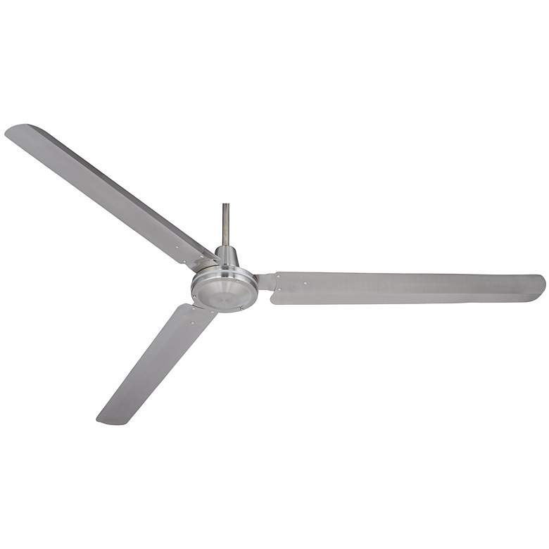 Image 2 72" Casa Velocity Nickel Damp Large Modern Fan with Wall Control