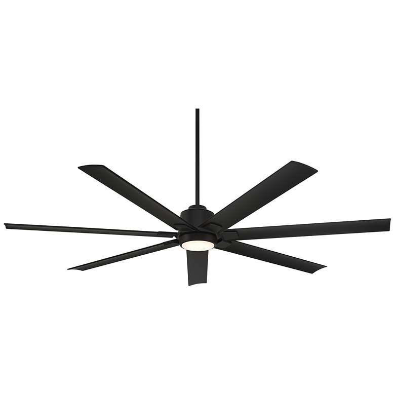 Image 2 72" Casa Vieja Airbender Matte Black LED Ceiling Fan with Remote