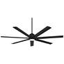 3_72" Casa Vieja Airbender Matte Black LED Ceiling Fan with Remote