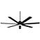 72" Casa Vieja Airbender Matte Black LED Ceiling Fan with Remote