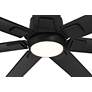 4_72" Casa Vieja Airbender Matte Black LED Ceiling Fan with Remote more views