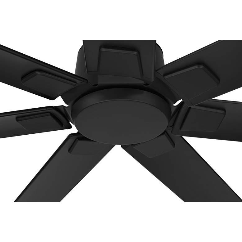 Image 4 72" Casa Vieja Airbender Matte Black LED Ceiling Fan with Remote more views