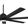 6_72" Casa Vieja Airbender Matte Black LED Ceiling Fan with Remote more views