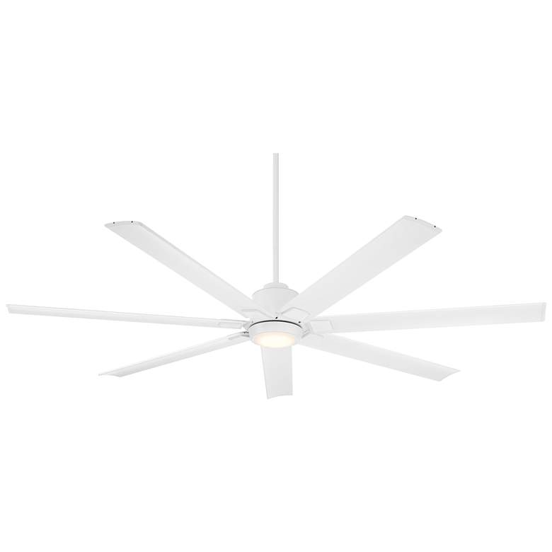 Image 2 72" Casa Vieja Airbender Matte White LED Ceiling Fan with Remote