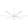 3_72" Casa Vieja Airbender Matte White LED Ceiling Fan with Remote