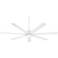 72" Casa Vieja Airbender Matte White LED Ceiling Fan with Remote