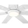 4_72" Casa Vieja Airbender Matte White LED Ceiling Fan with Remote more views