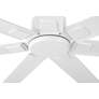 5_72" Casa Vieja Airbender Matte White LED Ceiling Fan with Remote more views