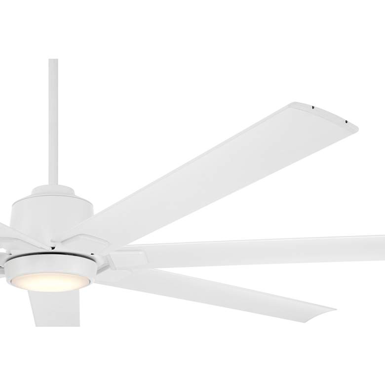 Image 5 72" Casa Vieja Airbender Matte White LED Ceiling Fan with Remote more views