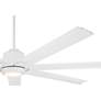 6_72" Casa Vieja Airbender Matte White LED Ceiling Fan with Remote more views